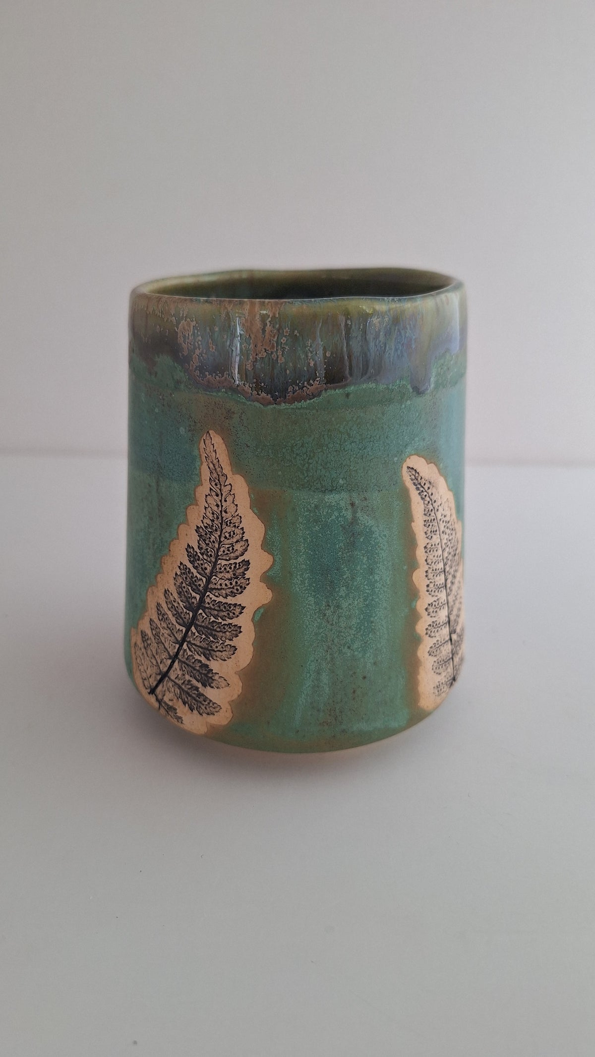 Fern Tumbler - Botanical imprint