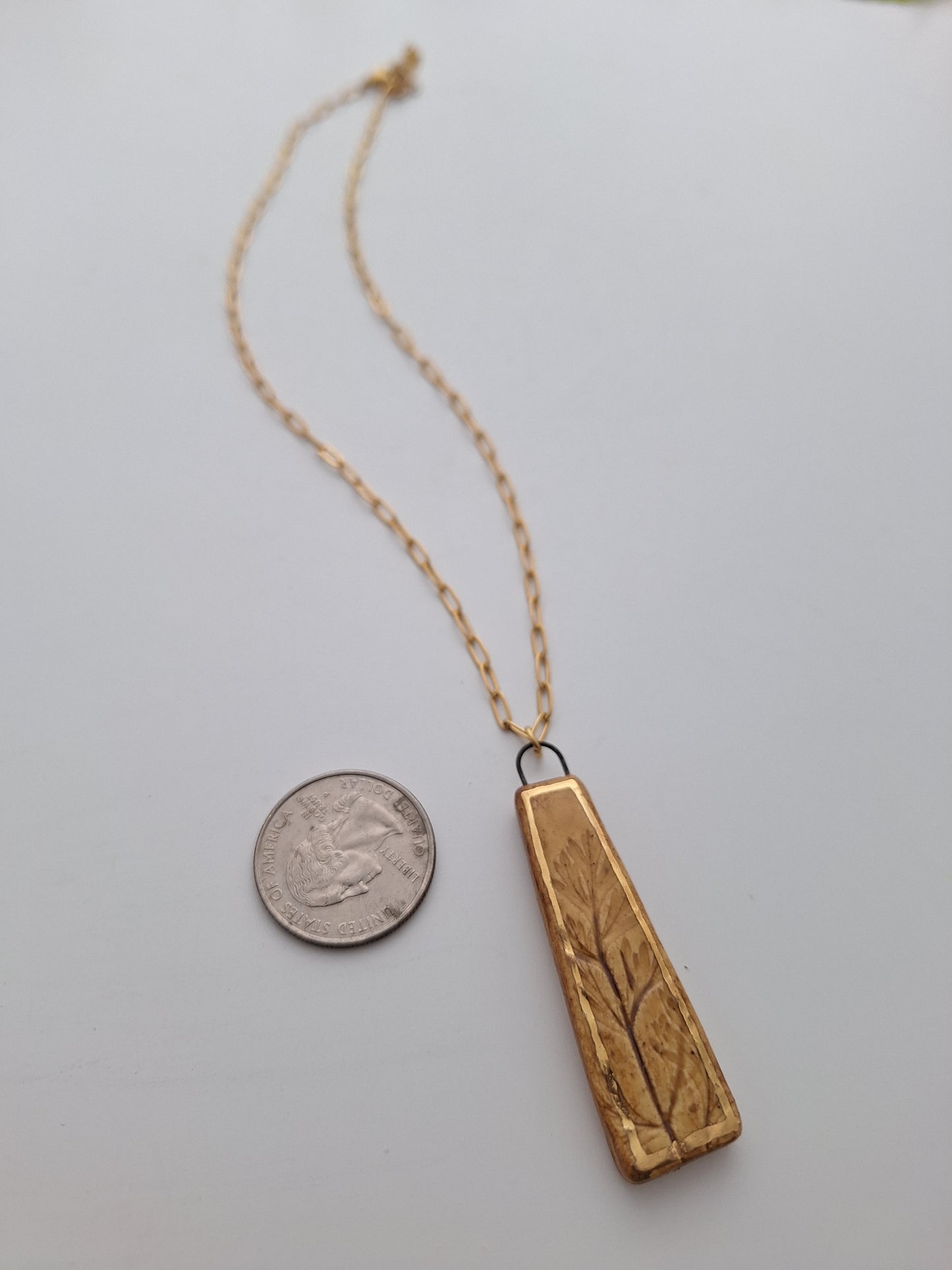 Wild Carrot Ceramic Necklace