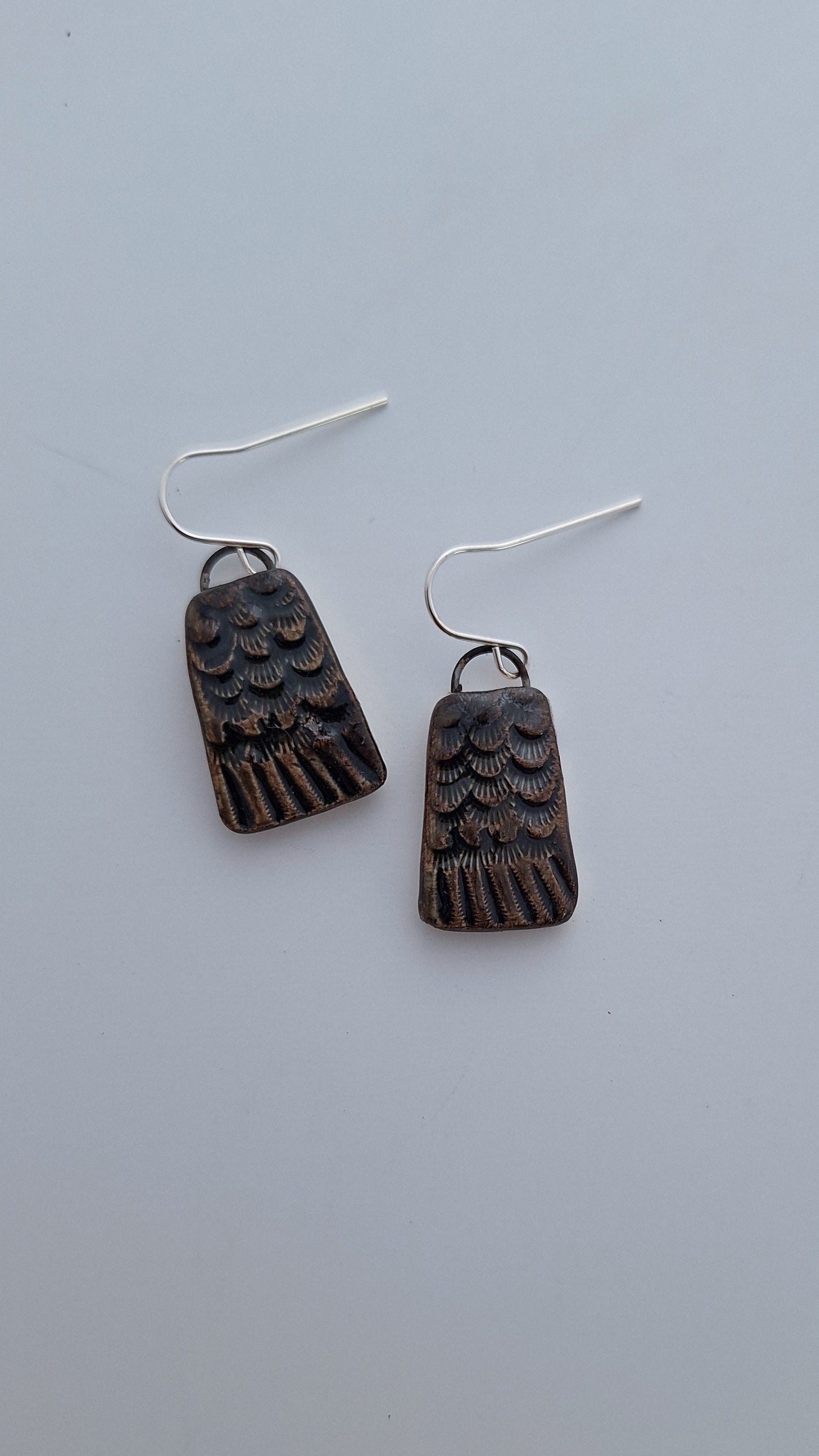 Porcelain Earrings - Sterling