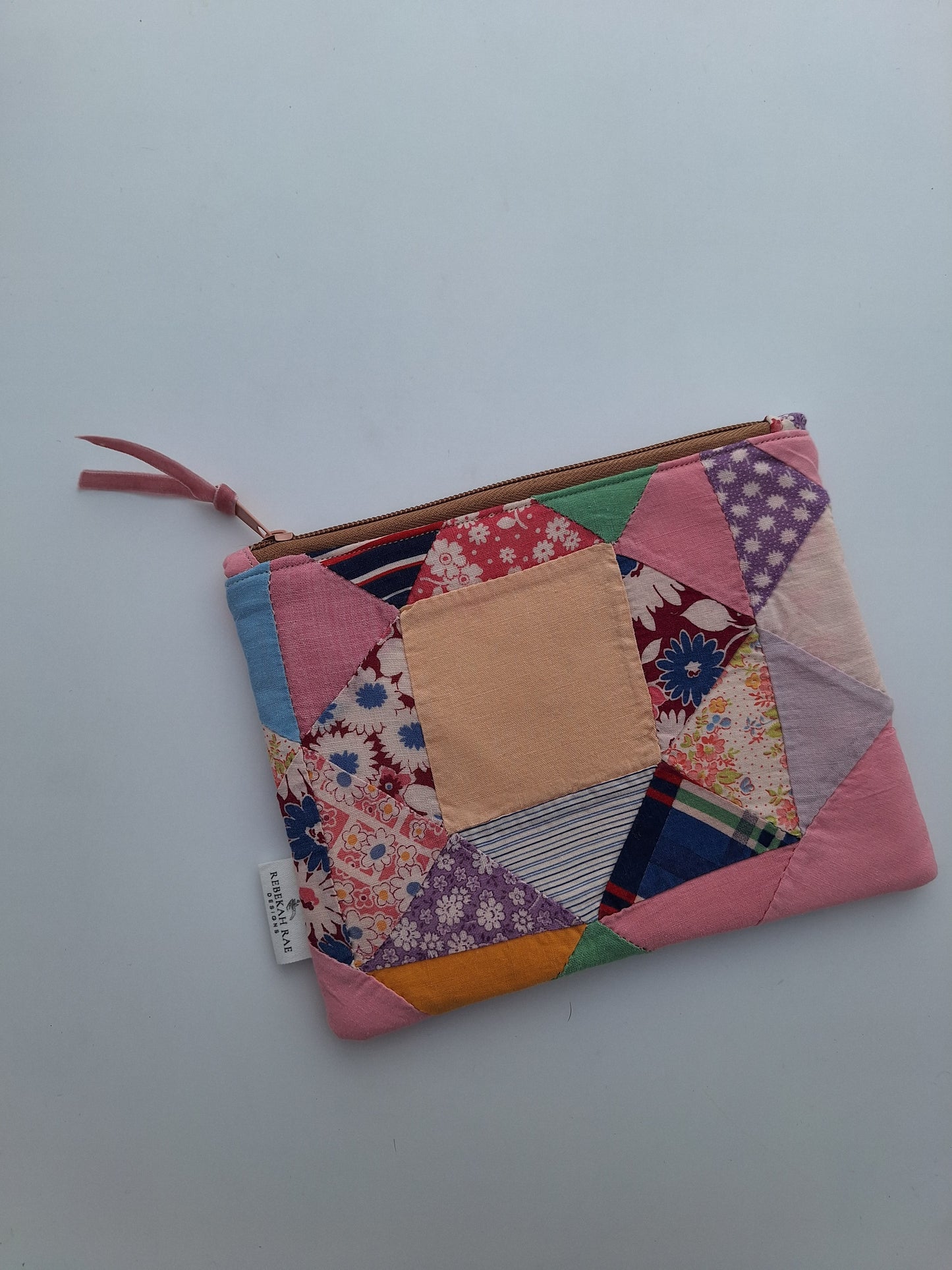 Vintage Patchwork Zipper Pouch