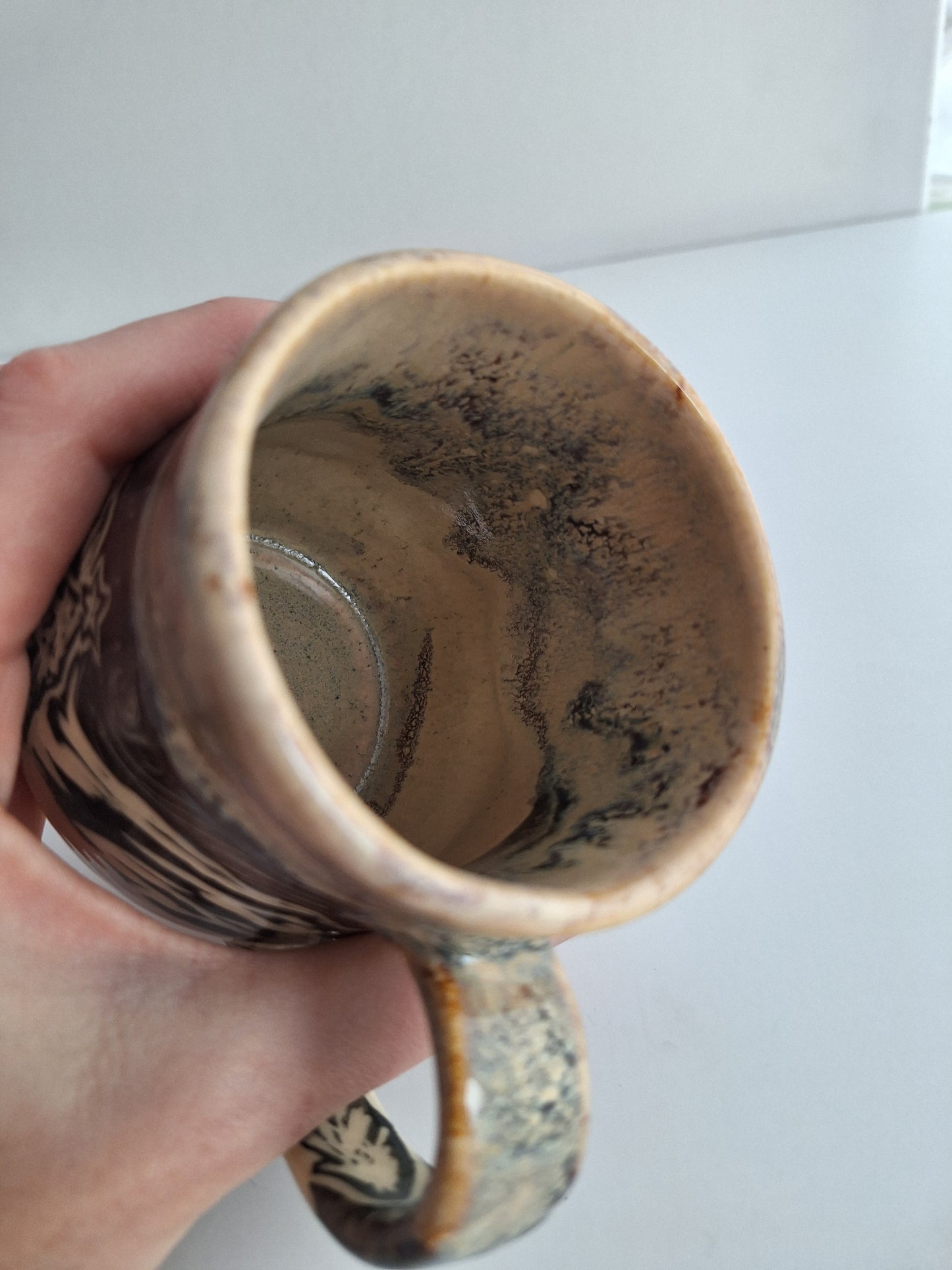 Hand-carved Cozy Cabin Mug