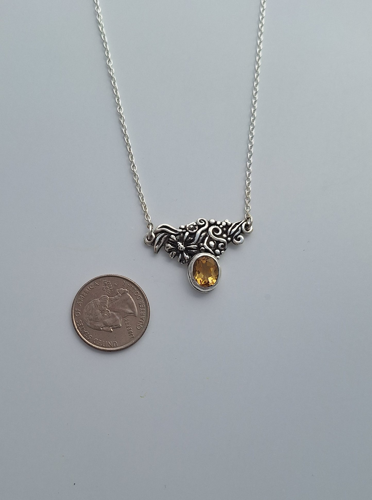 Golden Zinnia Necklace