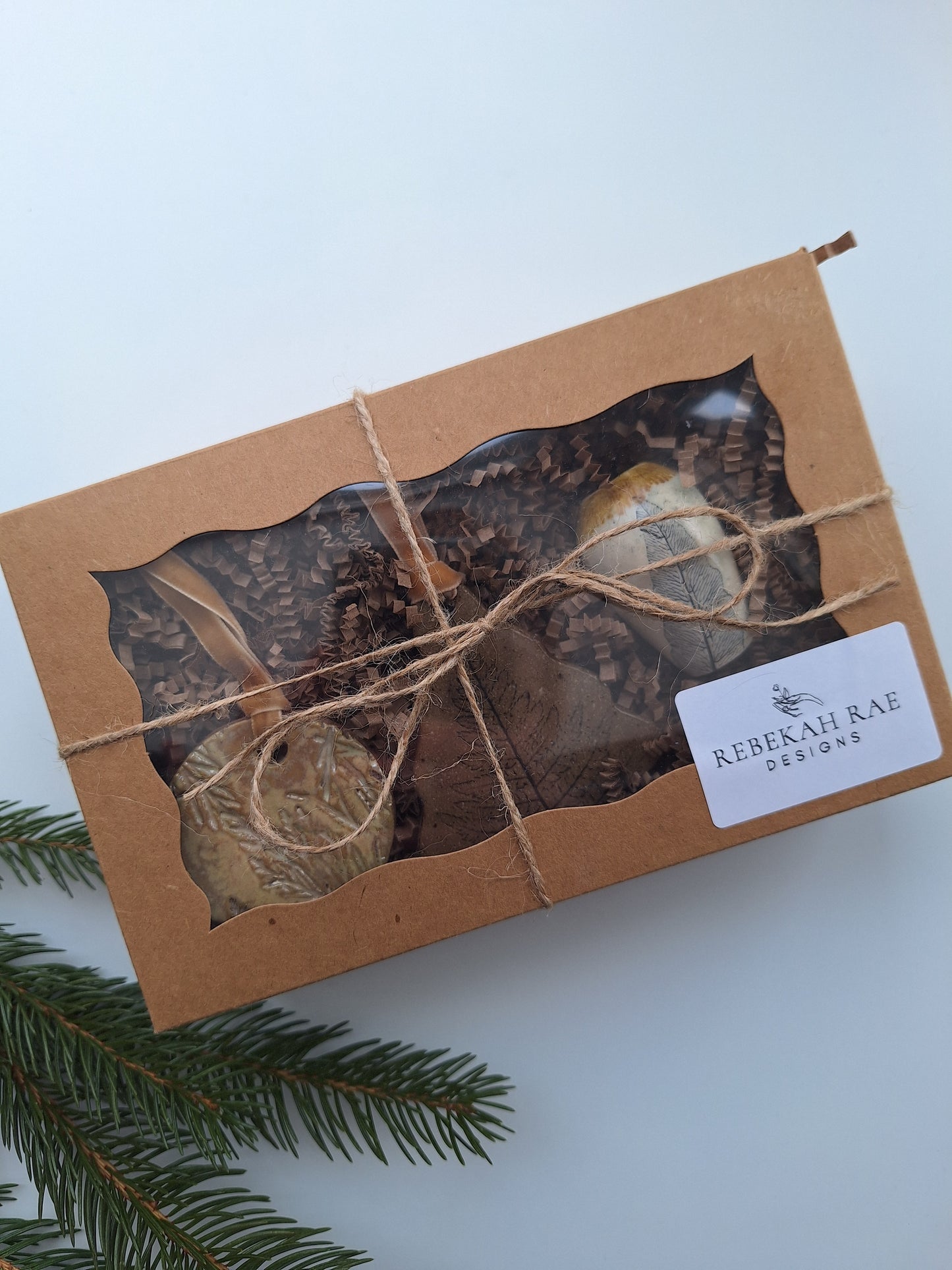 Boxed Gift Set - Ornaments and Tiny vase