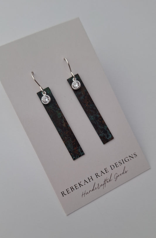 Patina Bar Earrings