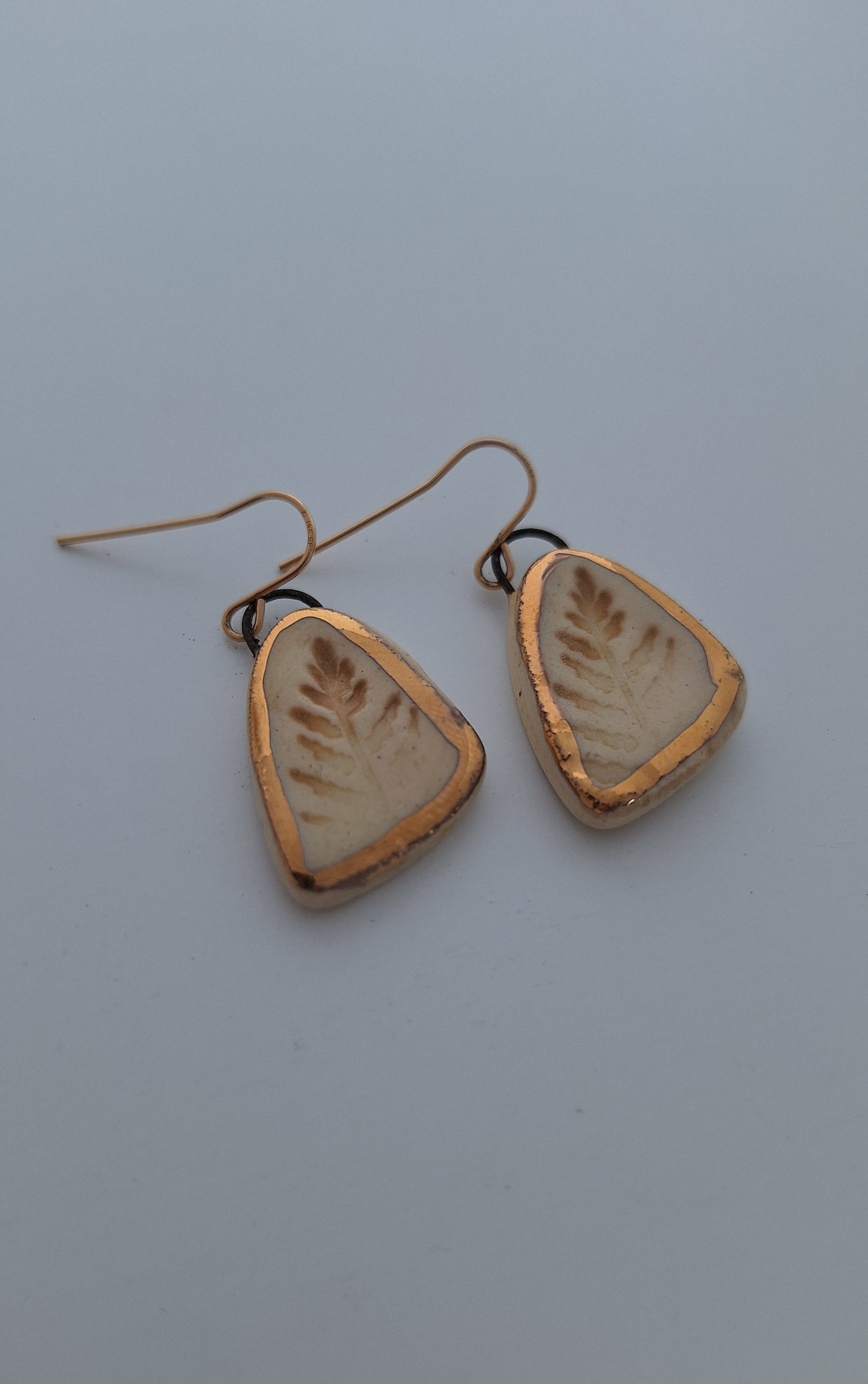 Porcelain Earrings - gold