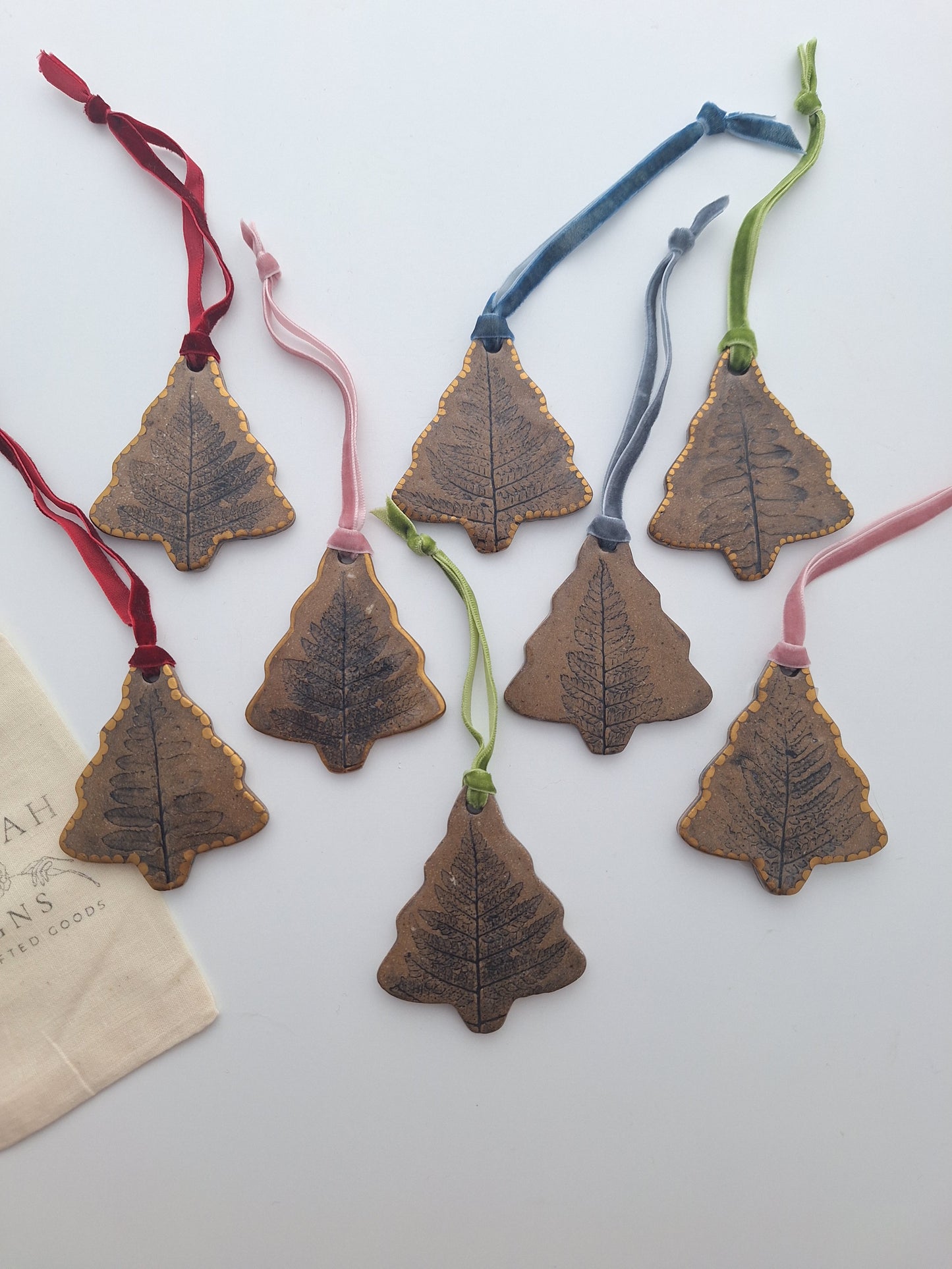 Fern Tree Ornaments - Brown