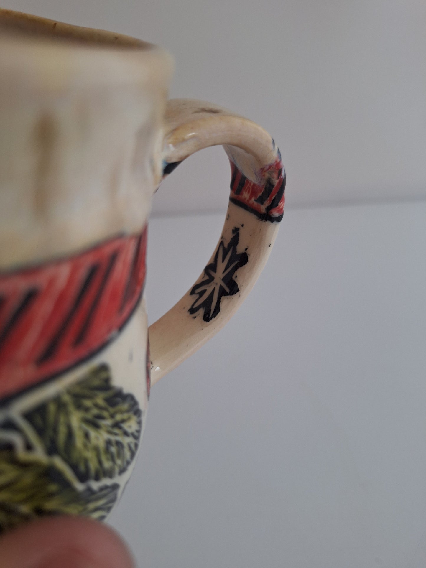 Hand-carved Christmas Joys Mug