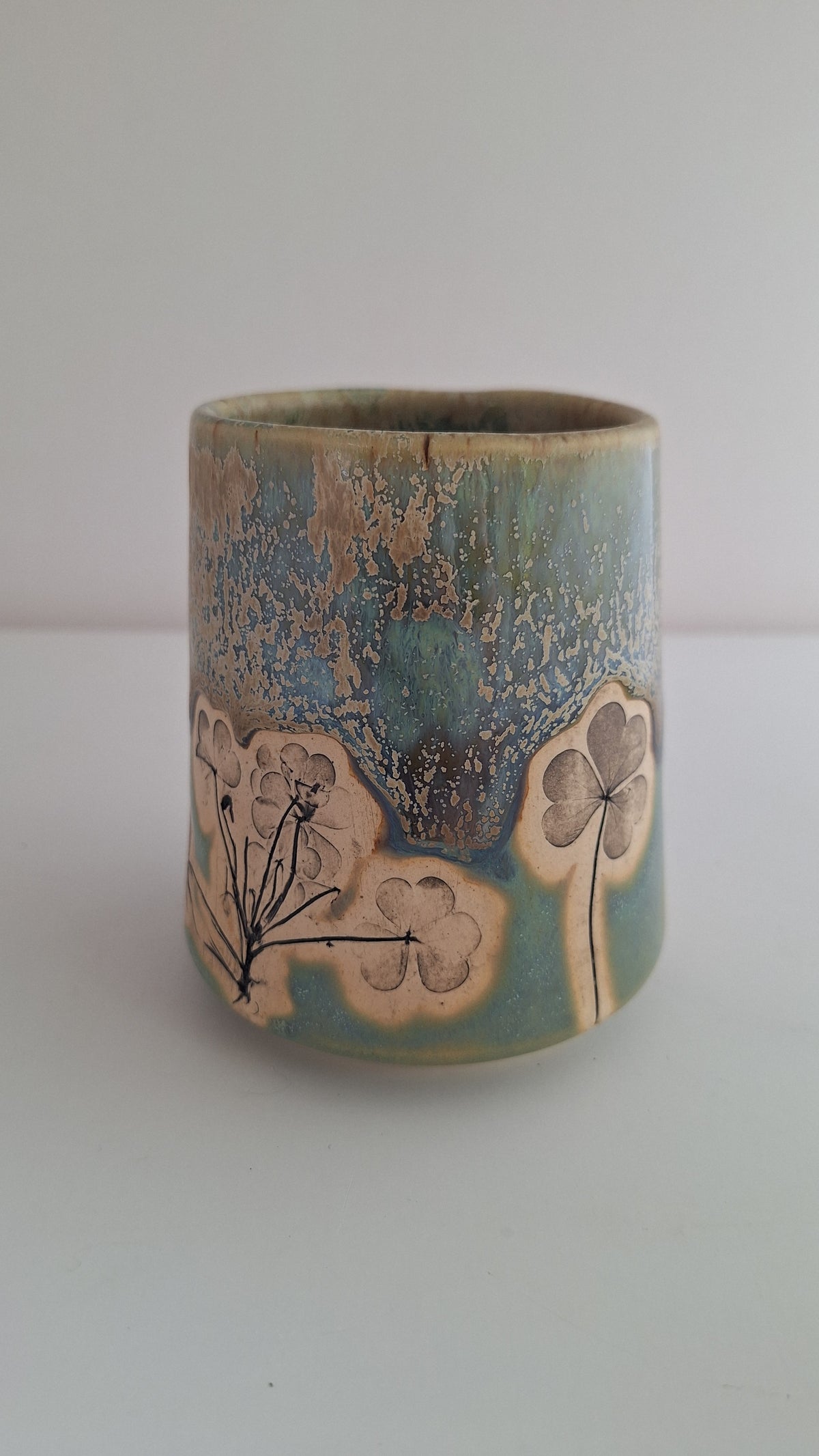 Wood Sorrel Tumbler - Botanical imprint