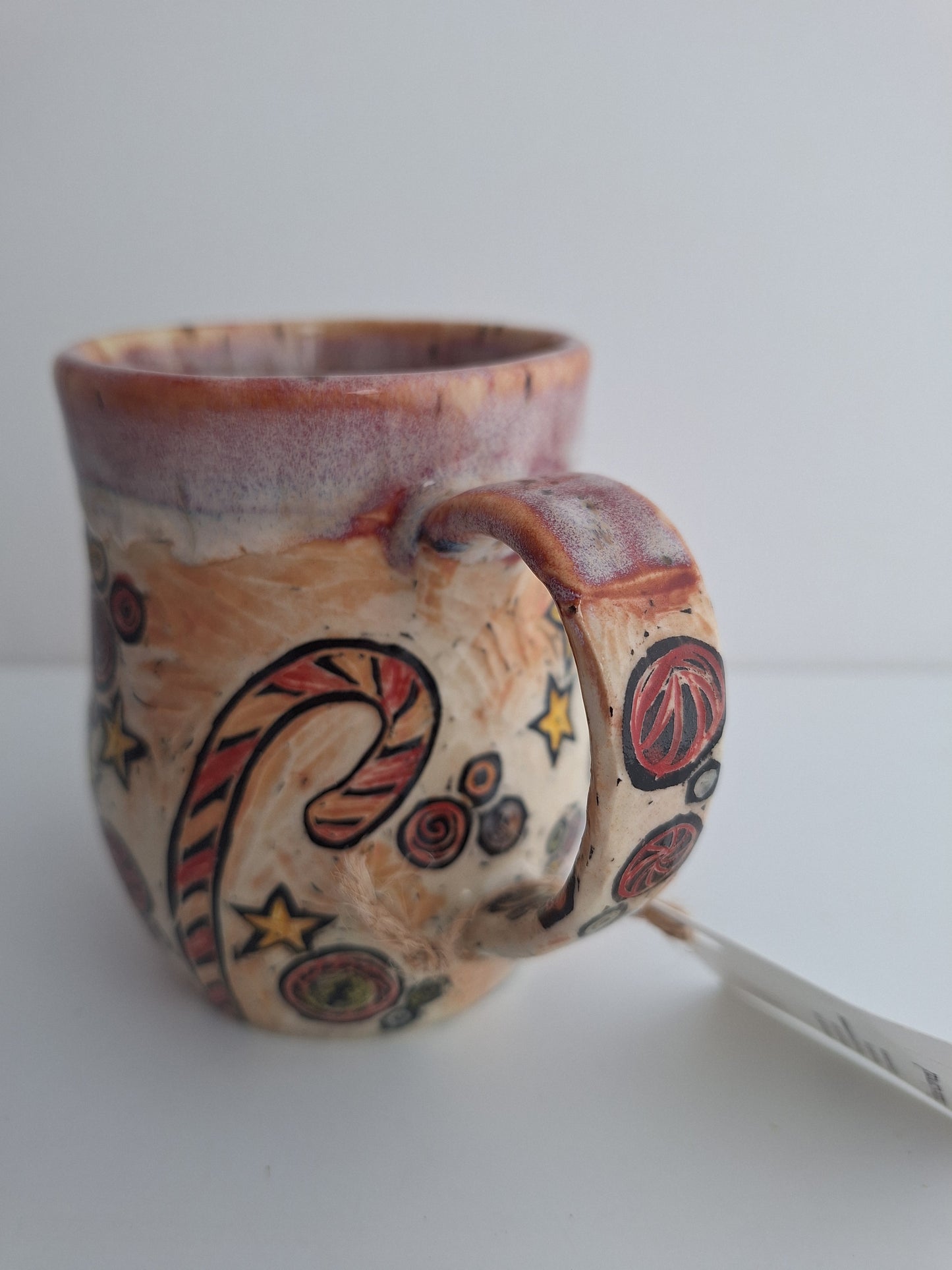 Hand-carved Christmas Joys Mug