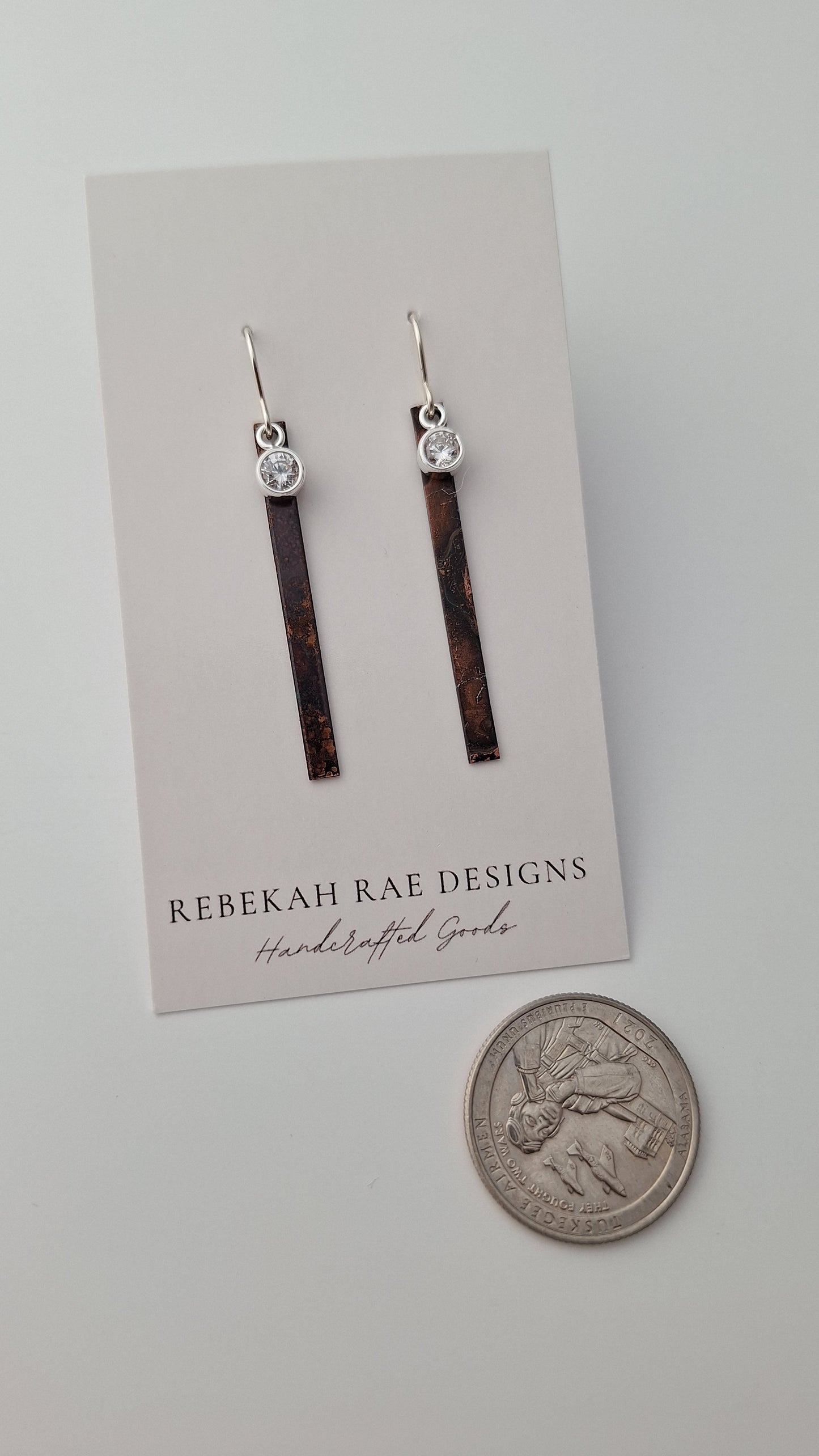 Patina Bar Earrings