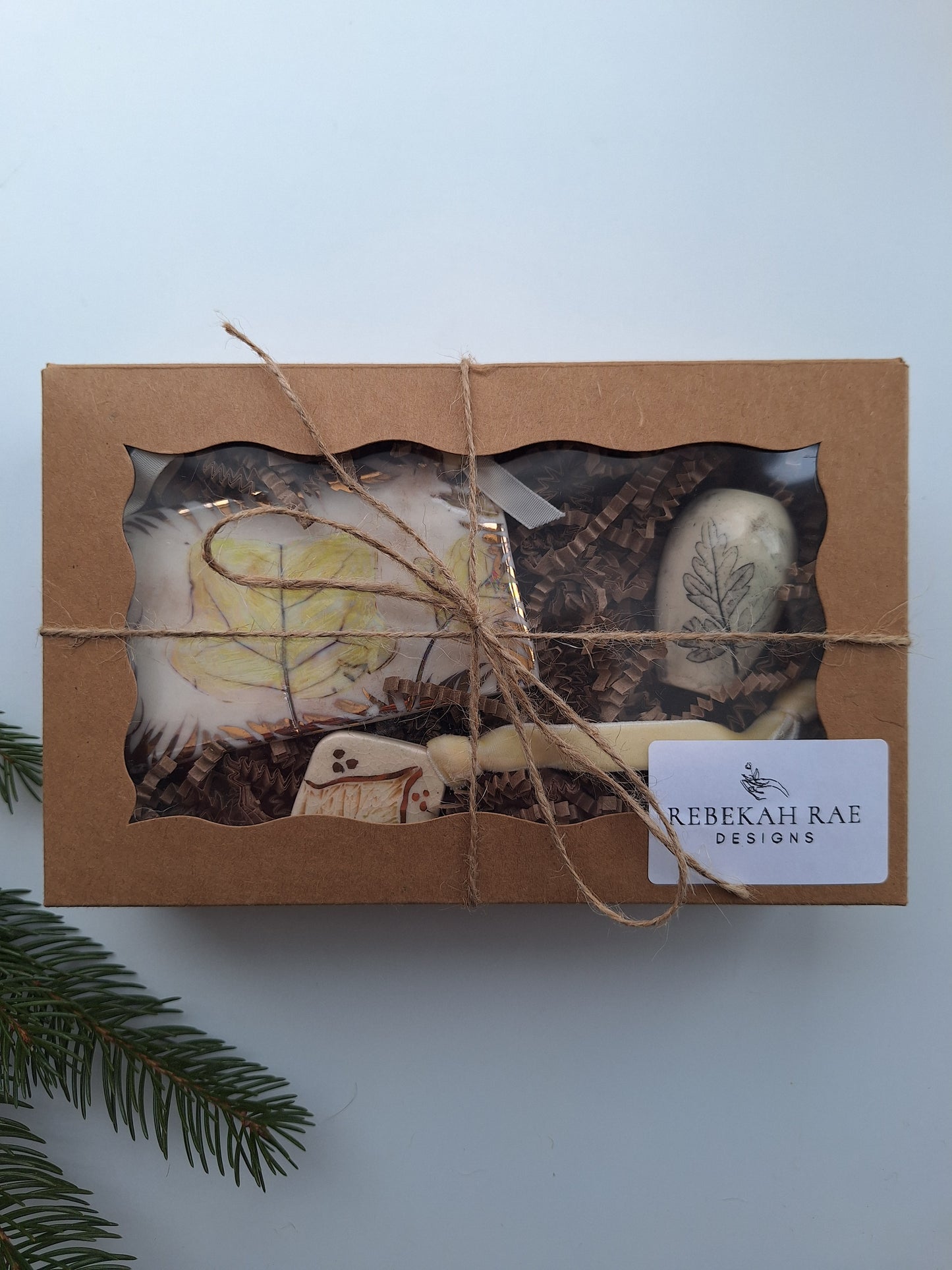 Boxed Gift Set - Ornaments and Tiny vase