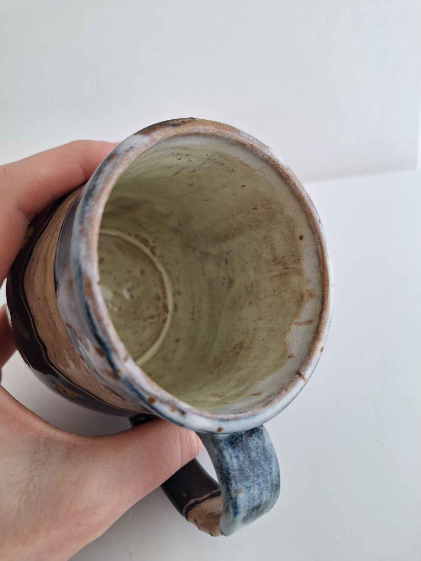 *Perfectly Imperfect* Hand-Carved Mountain Mug – One of a Kind Stoneware Mug