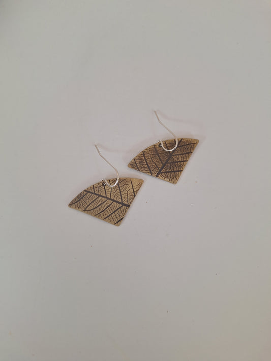 Pressed Leaf Earrings