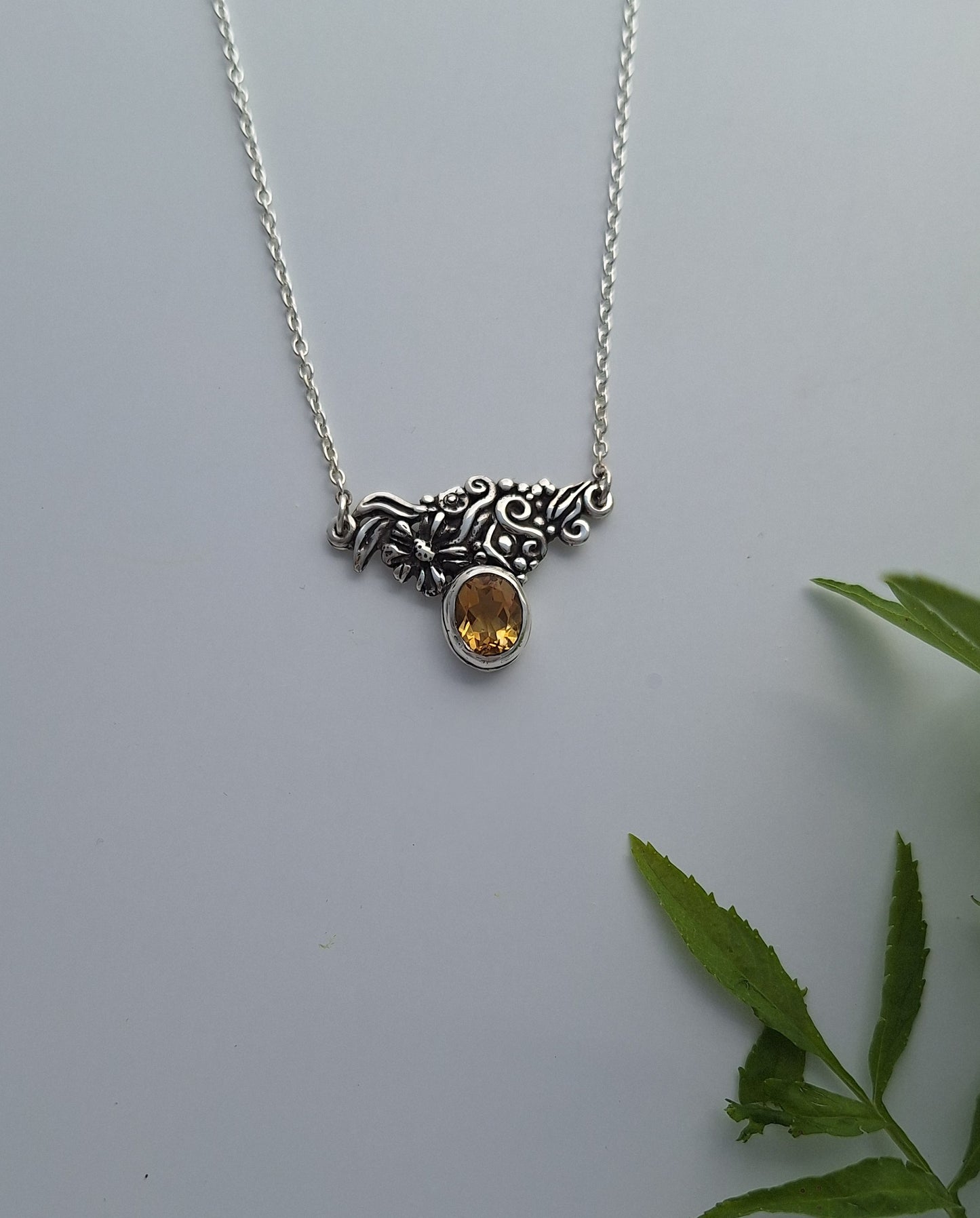 Golden Zinnia Necklace