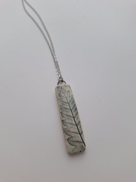 Fern Ceramic Necklace