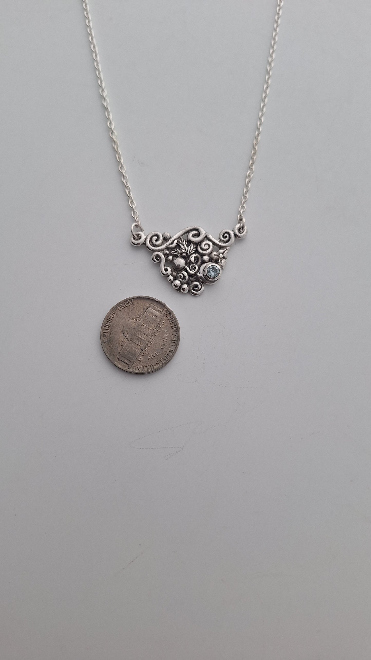 Sterling Silver Sugar Maple Leaf Necklace — One of a Kind Botanical Pendant