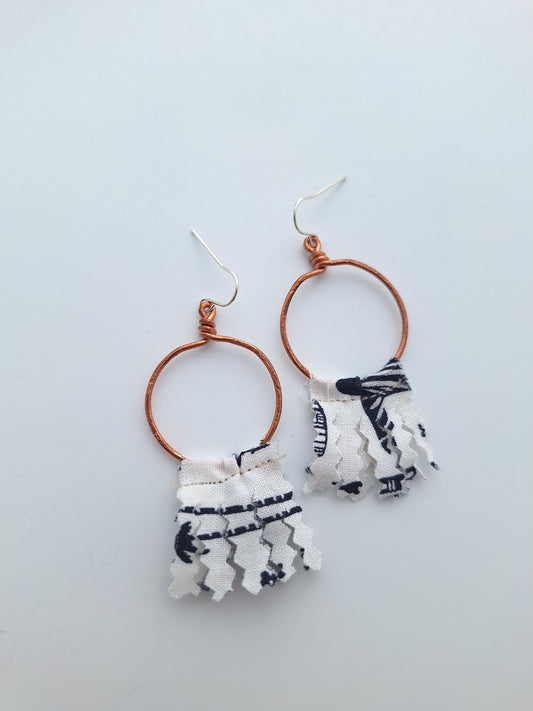 Fringe Hoop Earrings