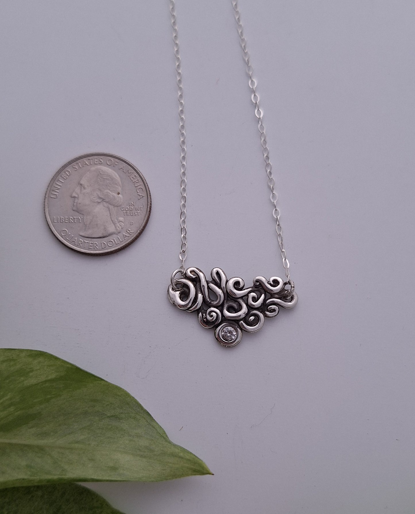 Wild Grapevine Necklace - Silver