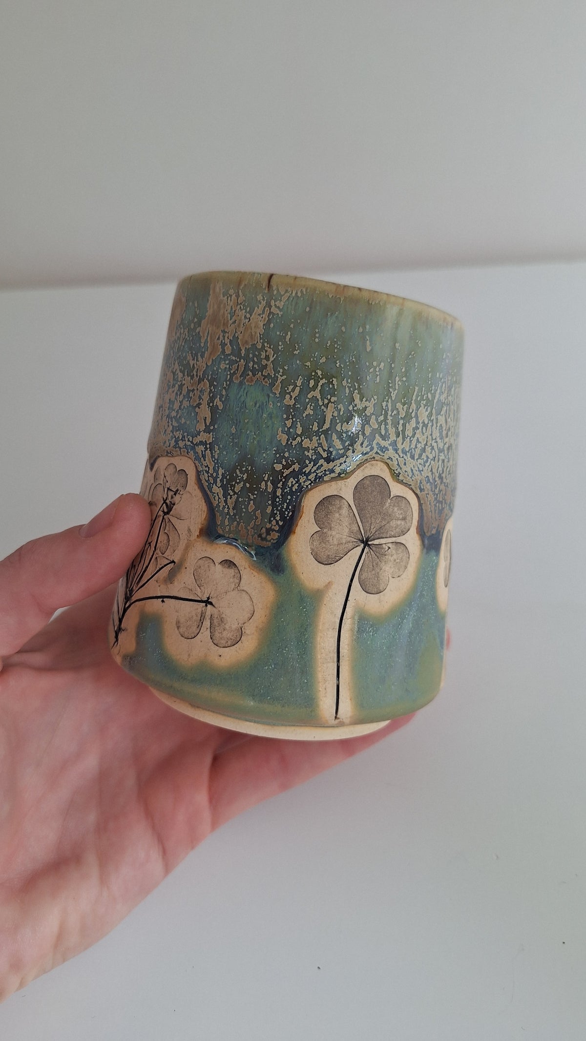 Wood Sorrel Tumbler - Botanical imprint