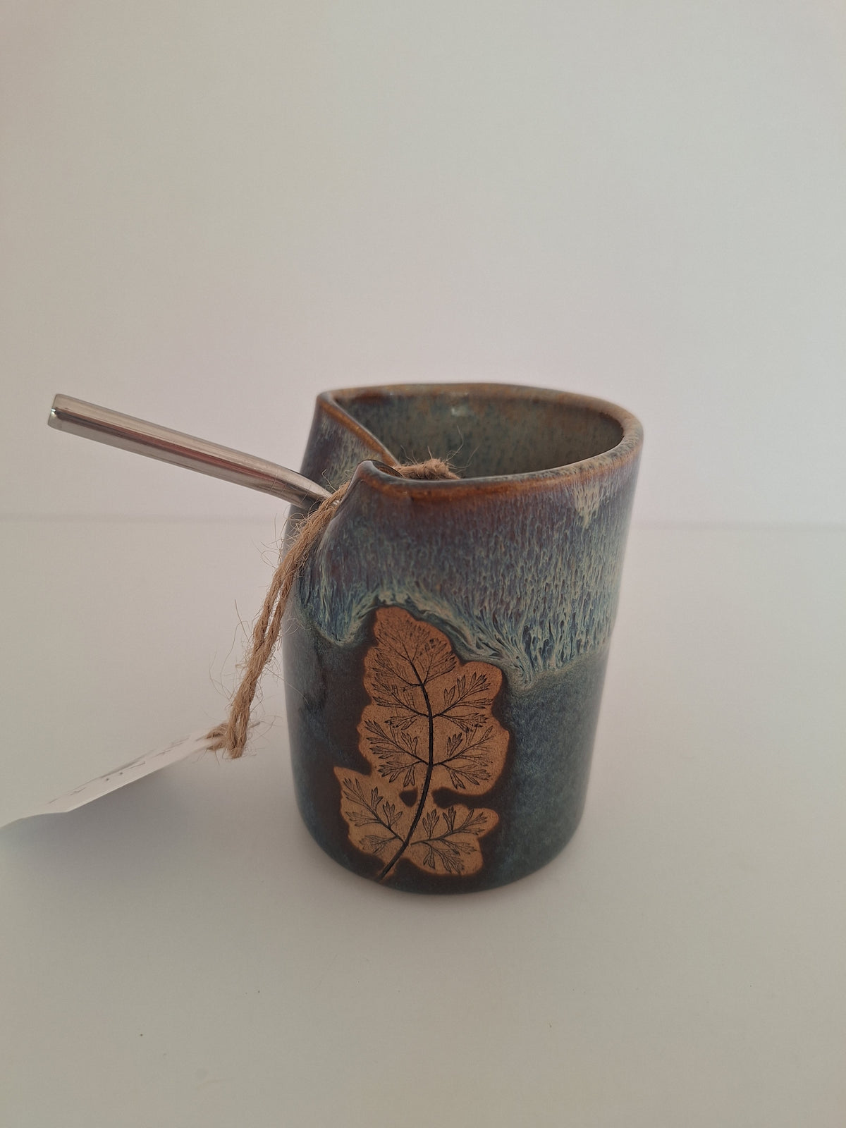 Cocktail Sipper - Botanical Imprint, wild carrot - straw included