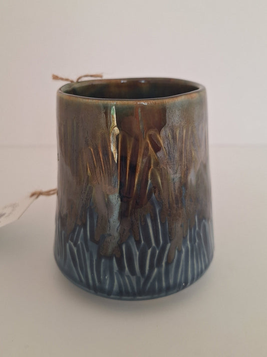 Handcarved Tumbler - Stemless Wine Cup, Mulled Cider, Cocktail