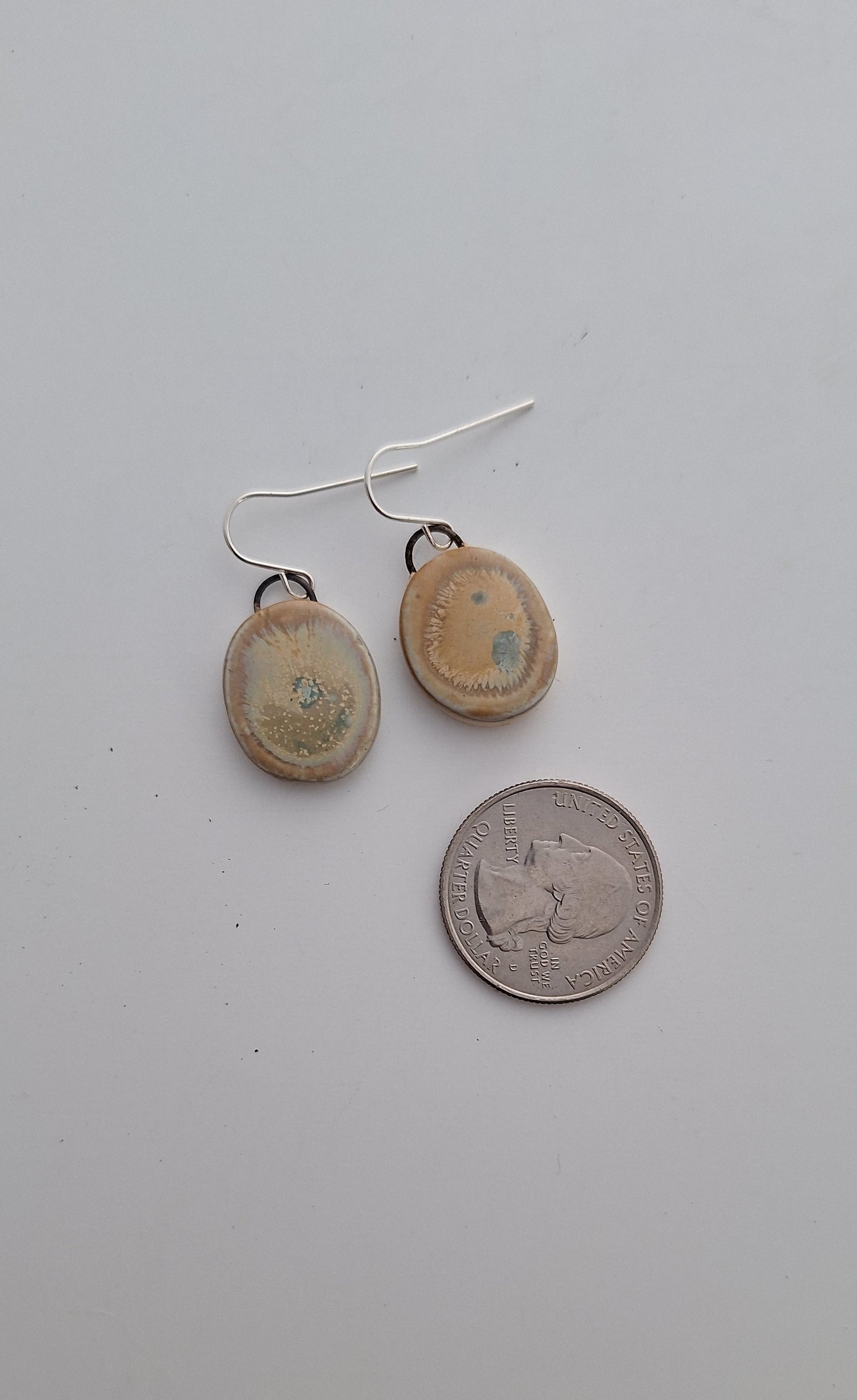 Porcelain Earrings - Sterling