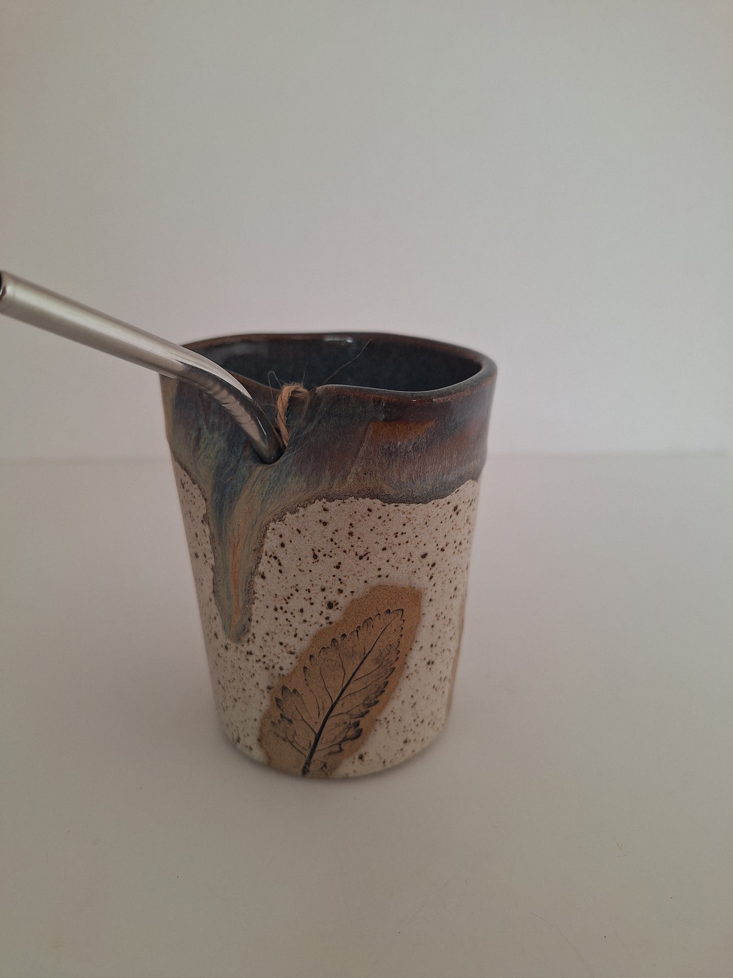 Cocktail Sipper - Botanical Imprint, wild flora - straw included