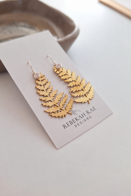 Sunrise Fern Earrings