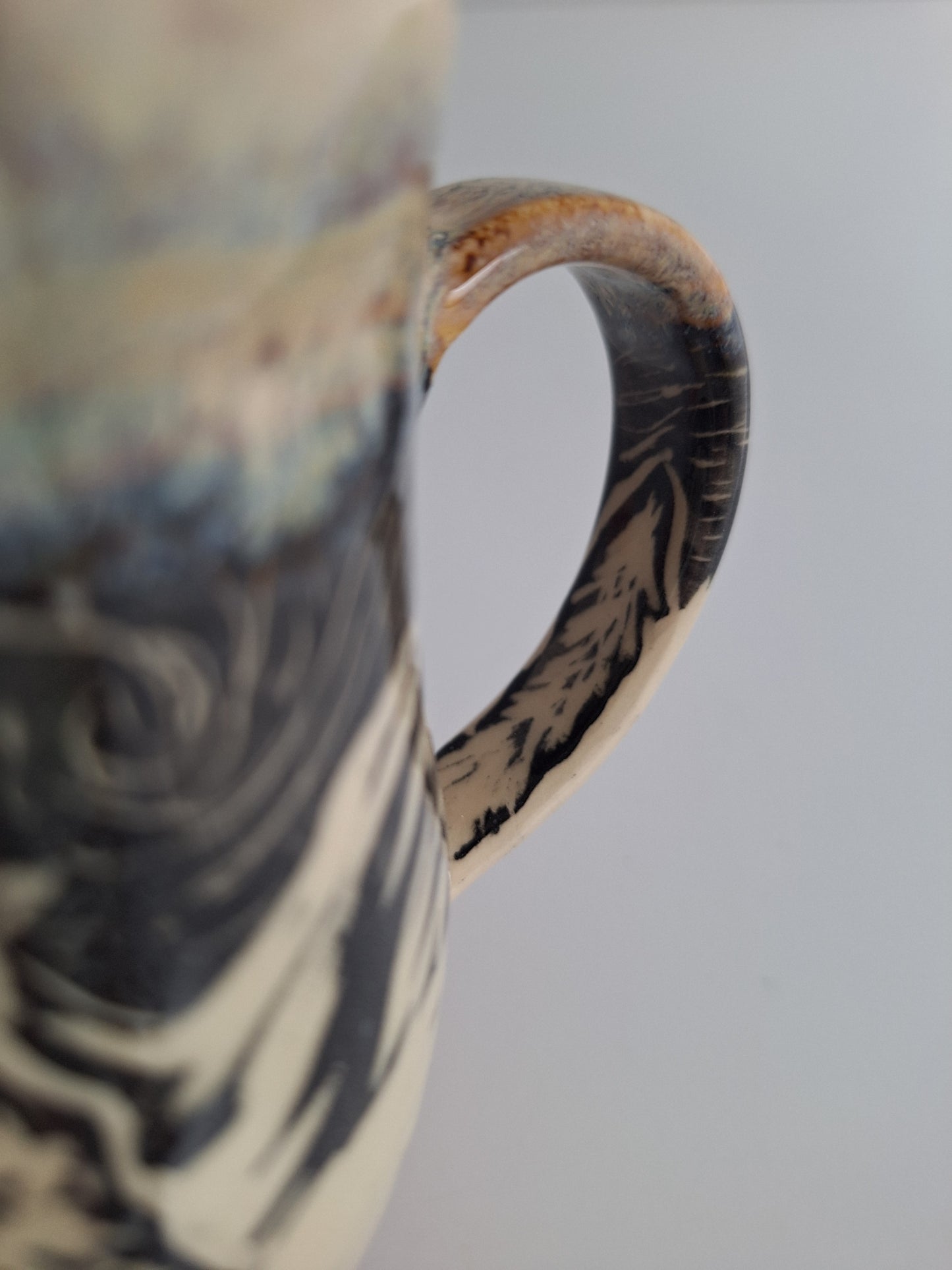 Hand-carved Cozy Cabin Mug
