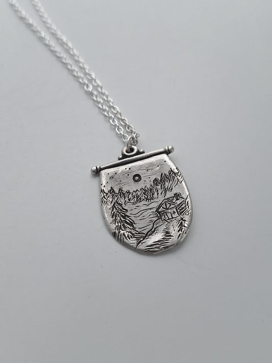 Mountain Cabin Necklace