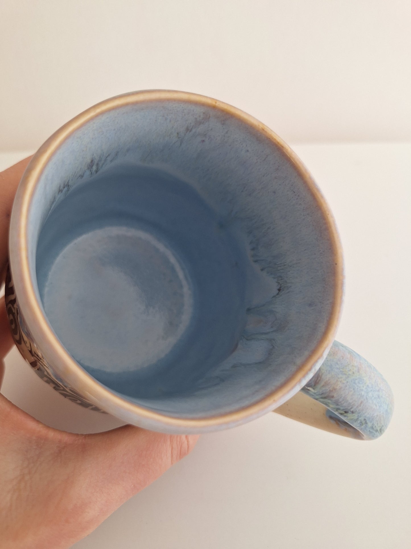 *Perfectly Imperfect* Hand-Carved - No Rain No Flowers – One of a Kind Stoneware Mug