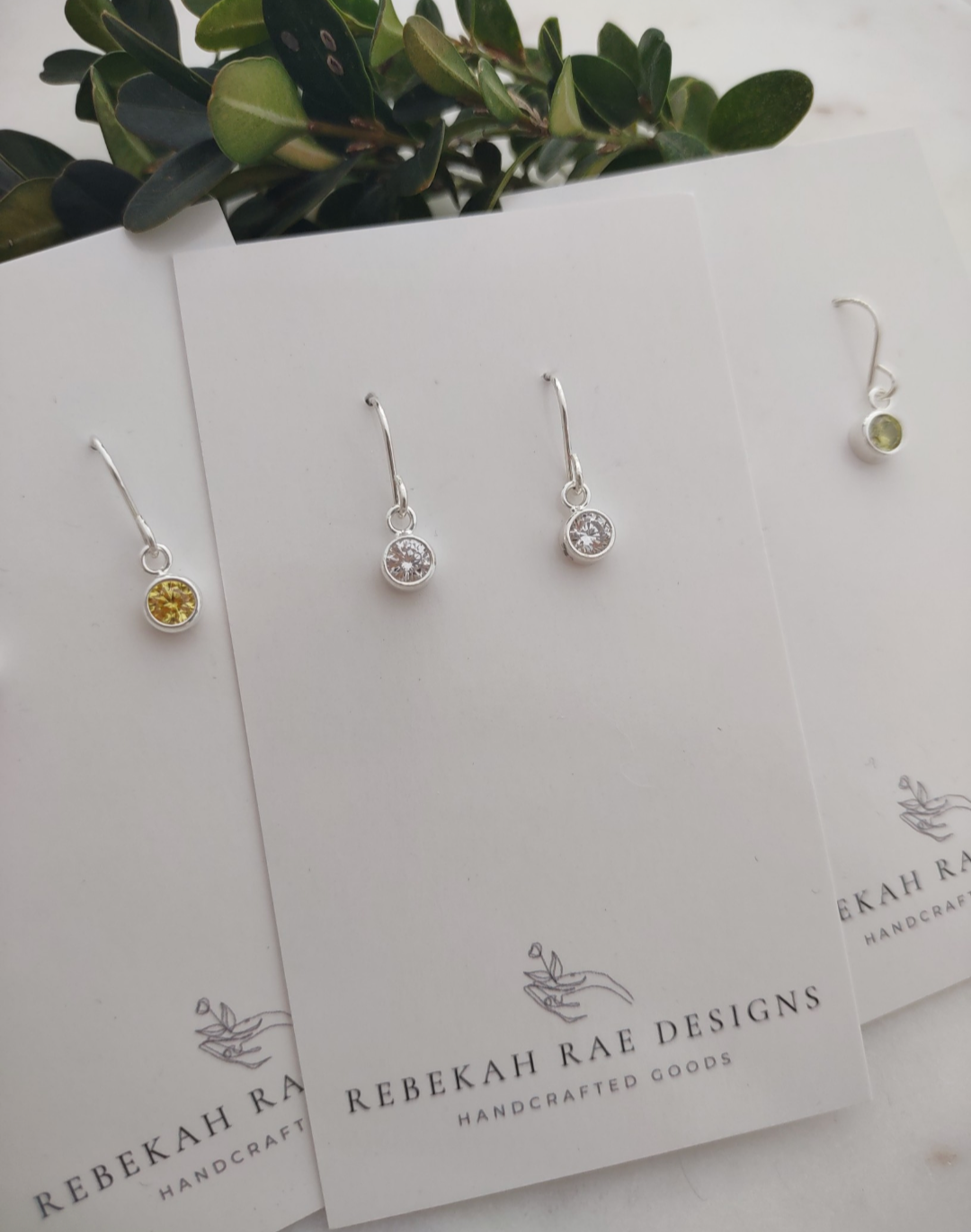 Pebble Birthstone Earrings