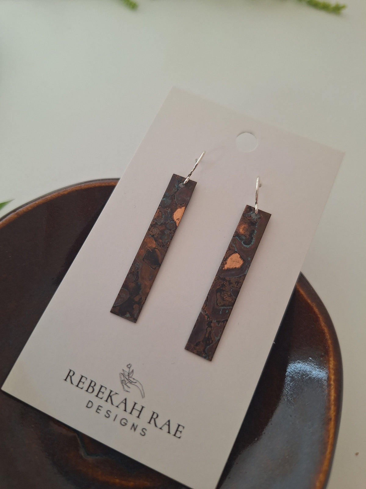 Patina Bar Earrings