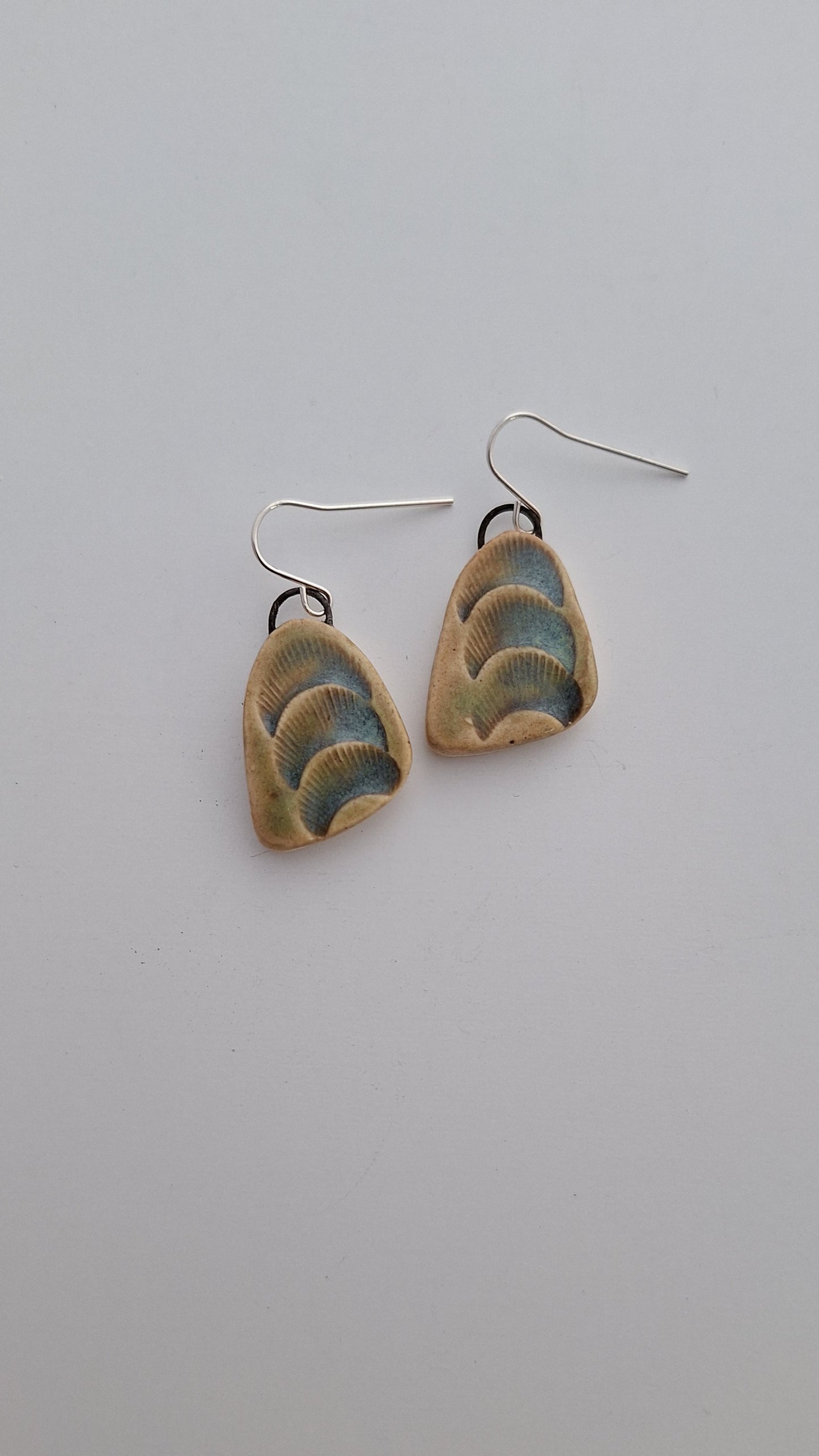 Porcelain Earrings - Sterling