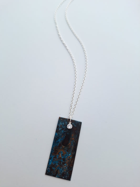 Patinaed Copper Necklace