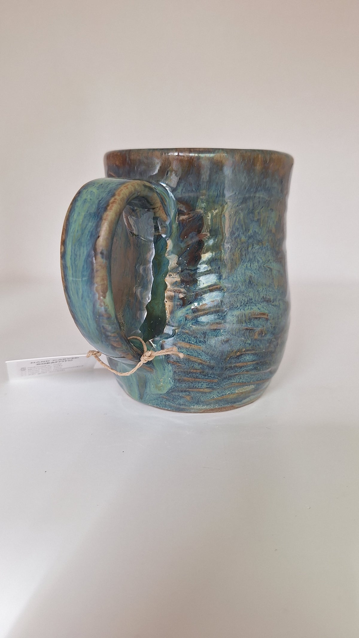Bass Mug - Hand carved / sgraffito