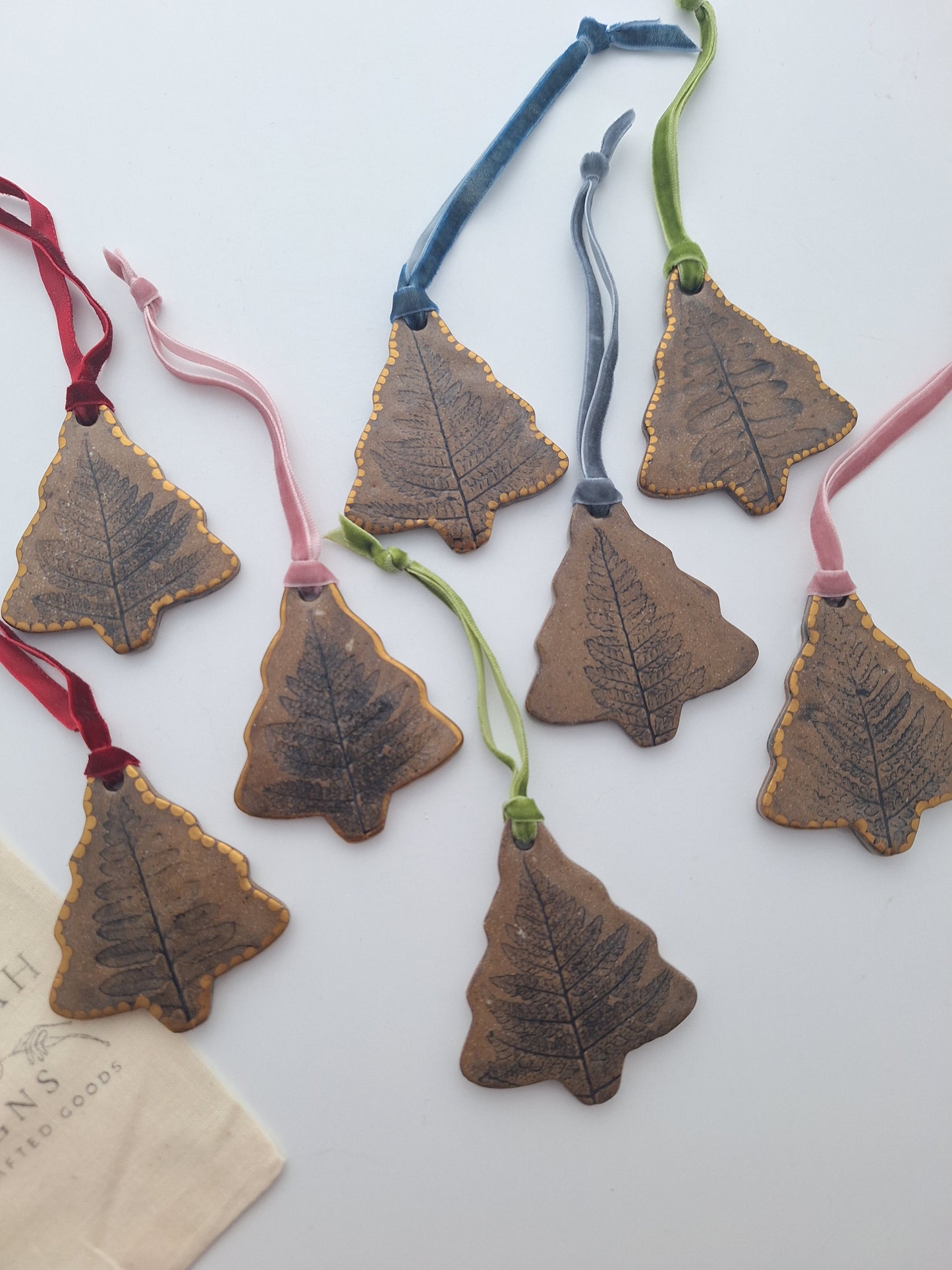 Fern Tree Ornaments - Brown