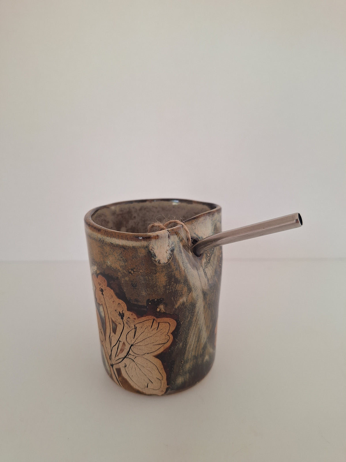 Cocktail Sipper - Botanical Imprint, rue anemone - straw included