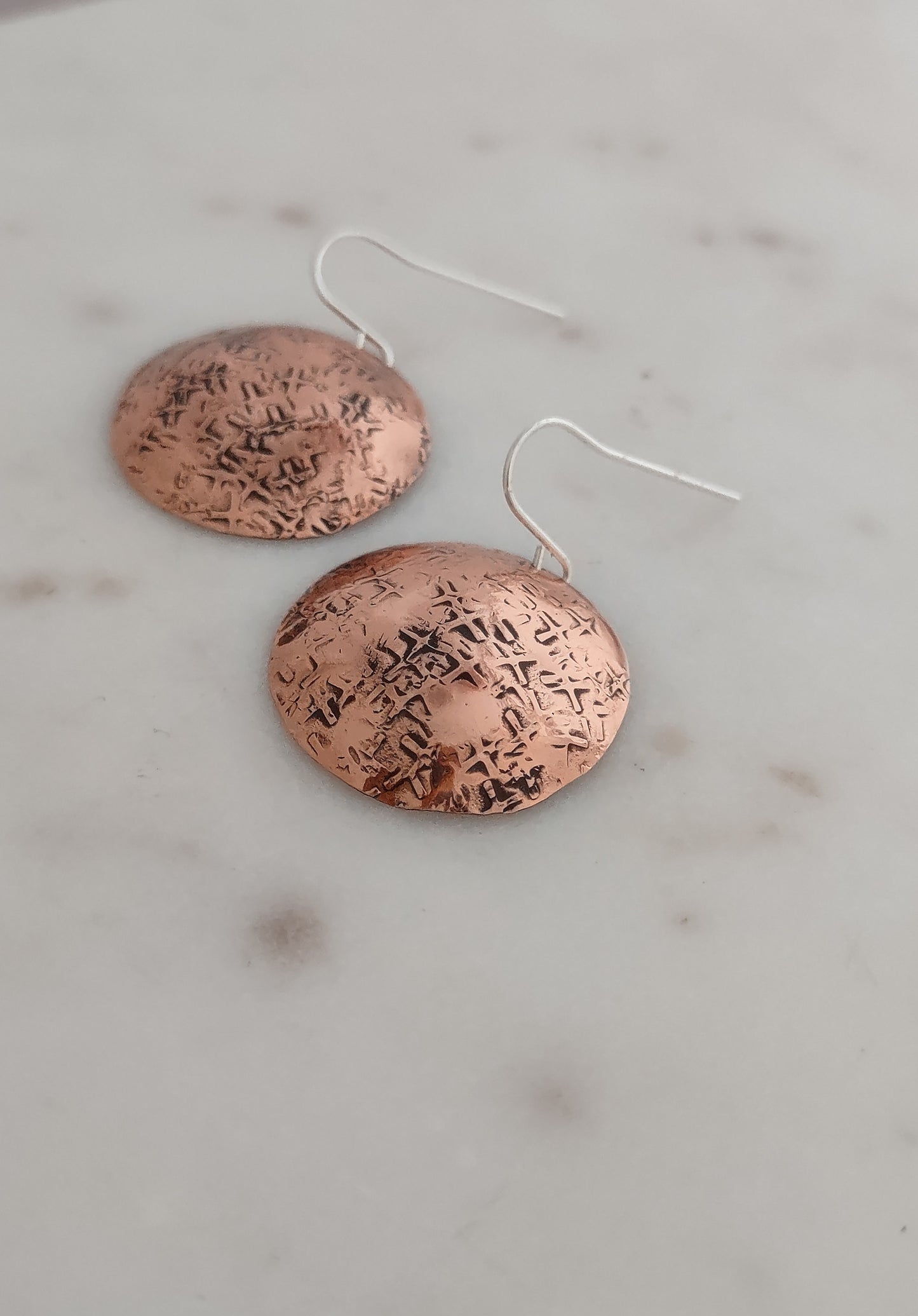 Oak Round Earrings