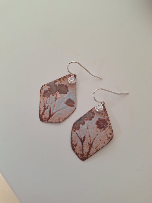 Copper Flora Earrings