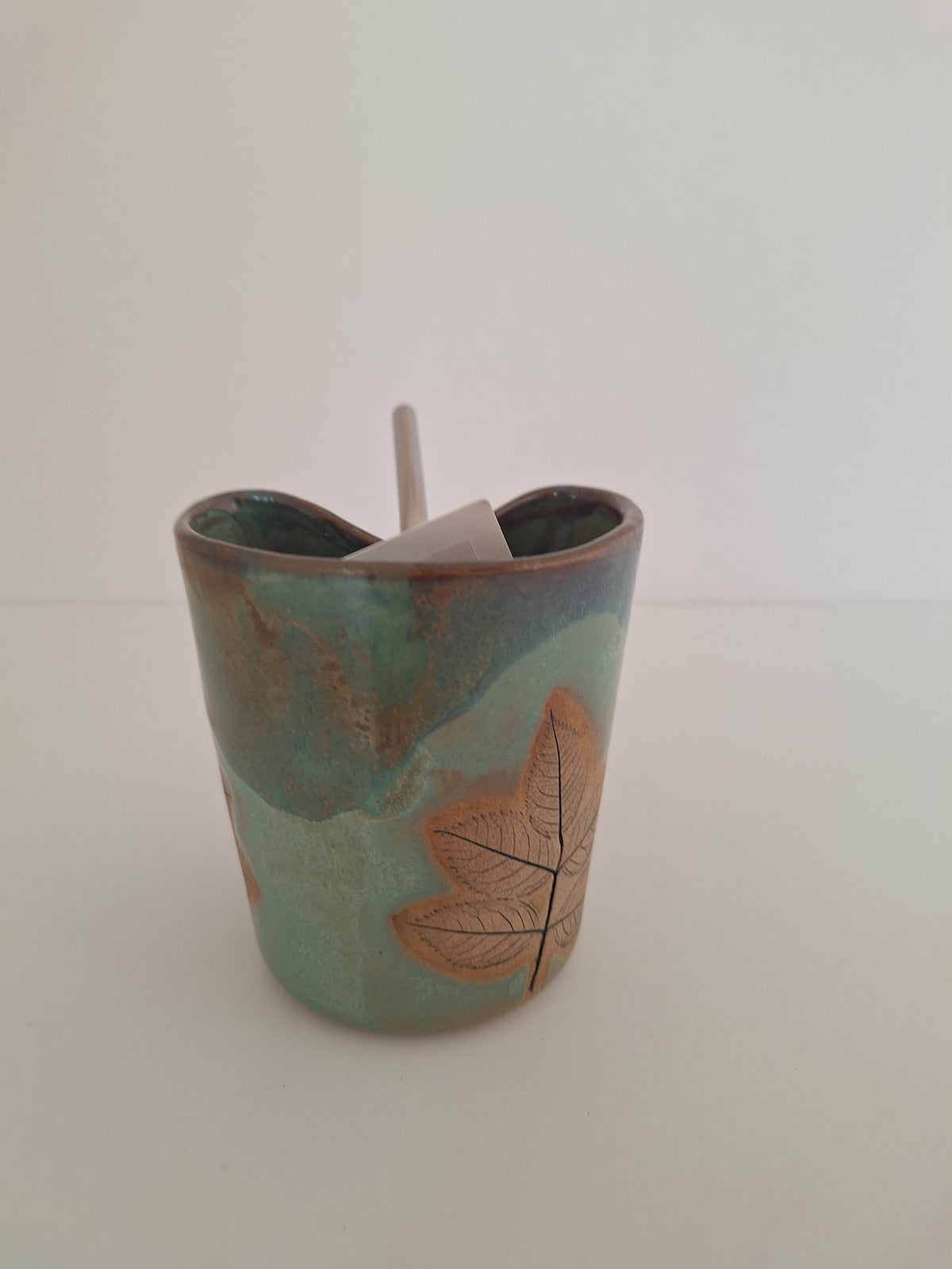 Cocktail Sipper - Botanical Imprint, multiflora rose - straw included