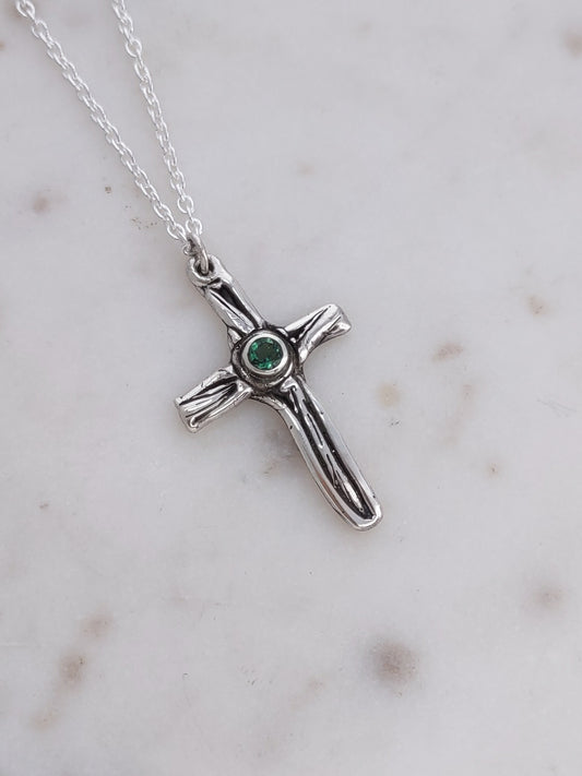 Vine Cross Necklace