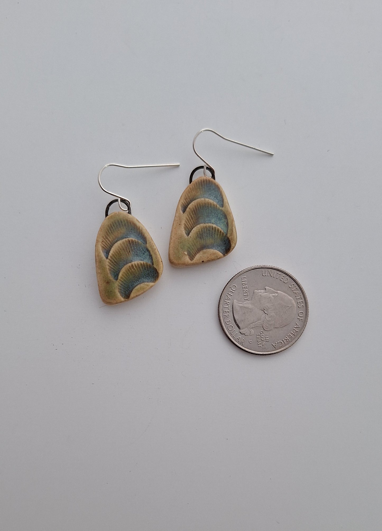 Porcelain Earrings - Sterling