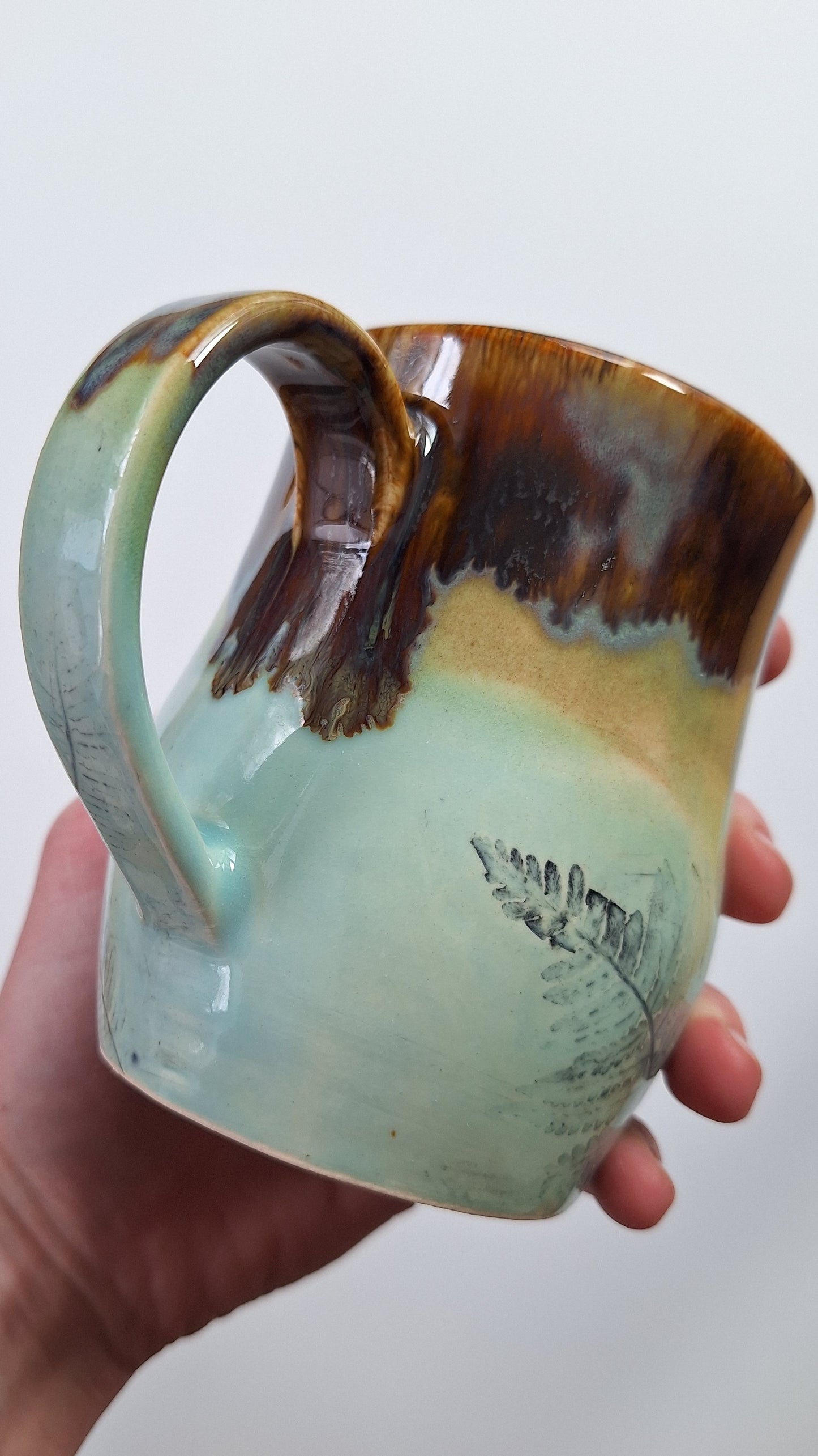 Turquoise Fern Mug