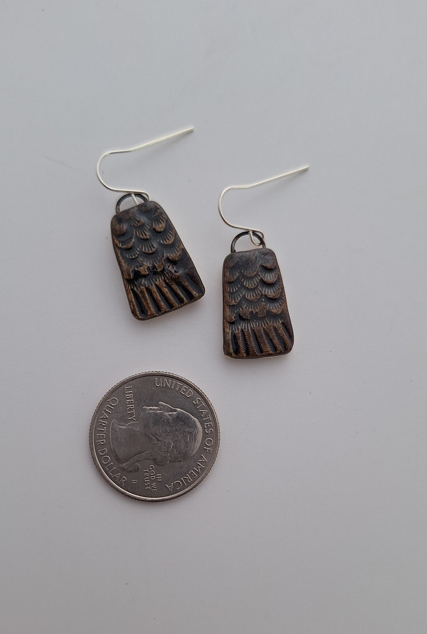 Porcelain Earrings - Sterling