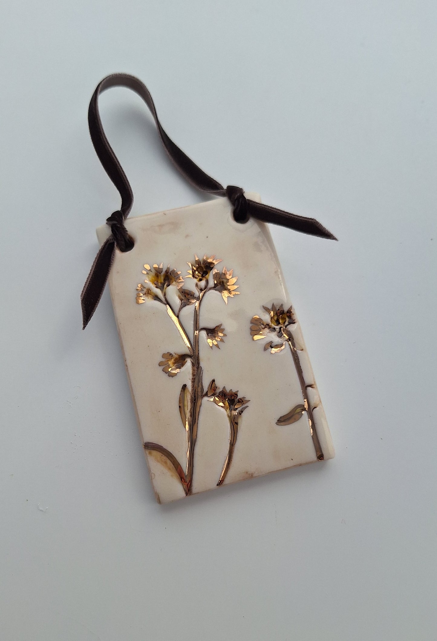 Pressed Flower Plaque - Erigeron