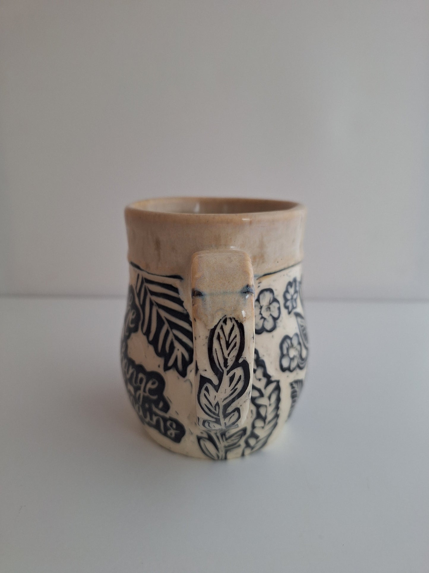 Hand-carved Love Through the Seasons Mug