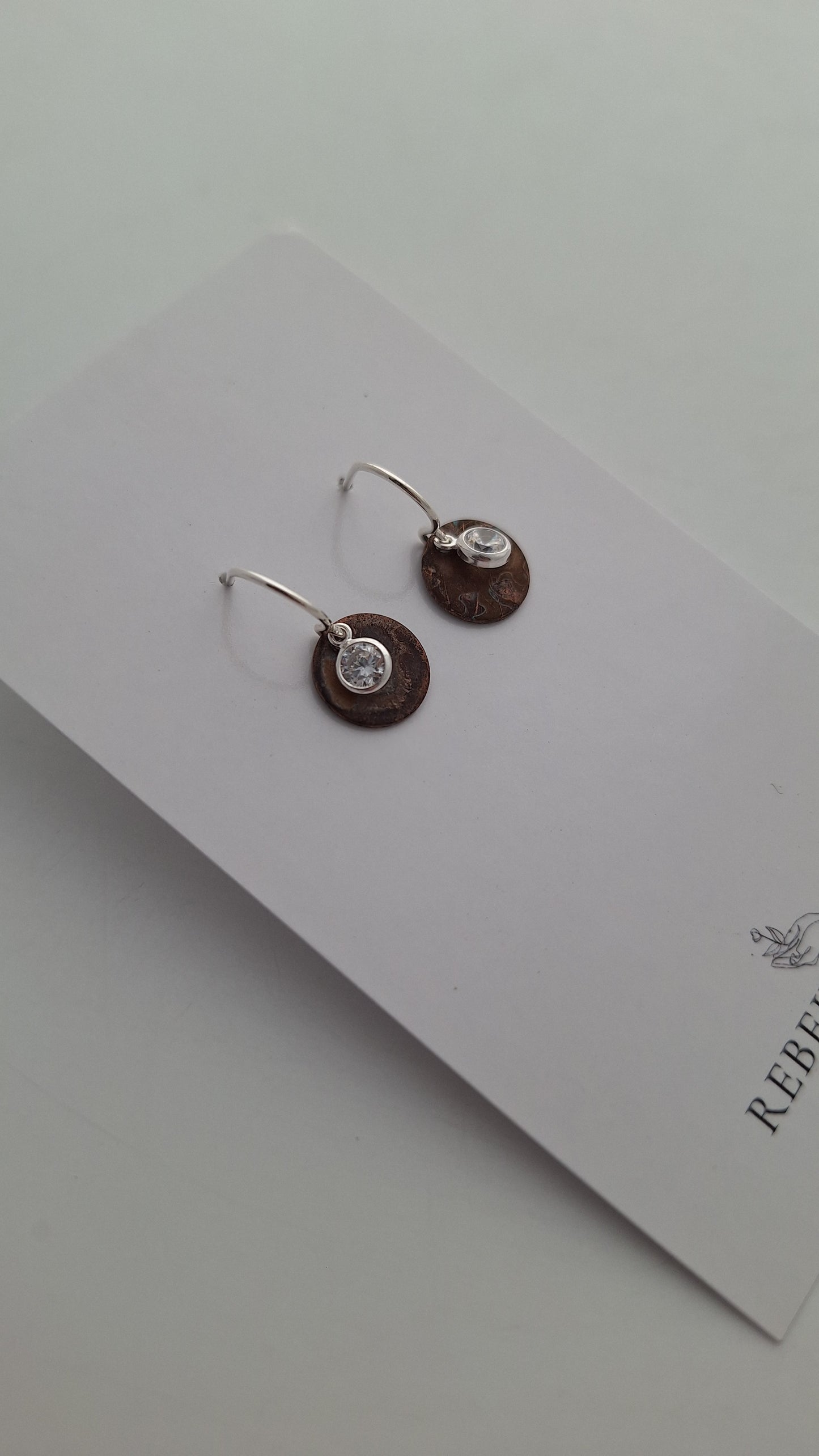 Tiny Moonbeam Earrings