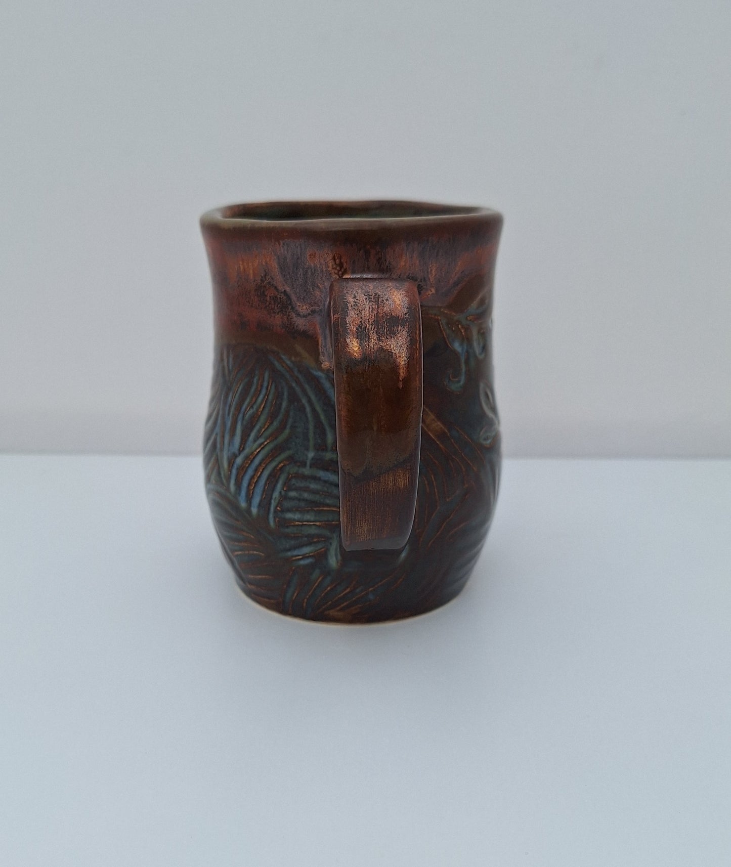 Earthy Carved Mug