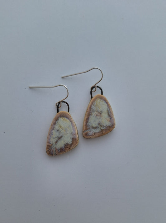 Porcelain Earrings - Sterling